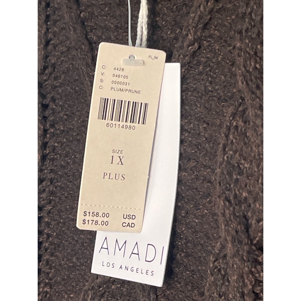 Anthropologie Amadi Leah Cable Knit Sweater Dress NWT SZ 1X - Picture 10 of 15